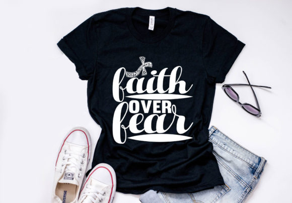 Christan Quote Design Faith Over Fear Review