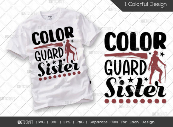 Color Guard Sister SVG Cut File Review