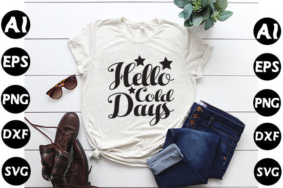 Winter Quote Design for T-Shirt Graphics